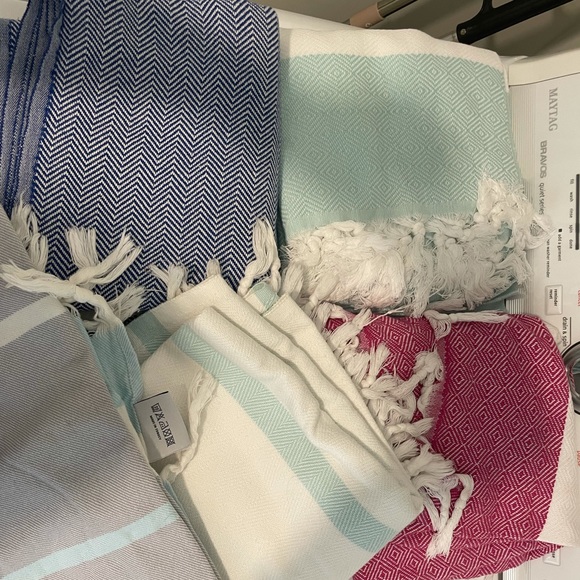 NEW! Turkish Cotton Diamond Weave Pattern Towel - Picture 4 of 4